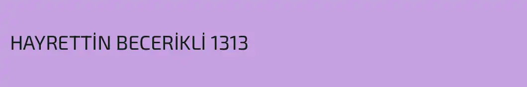 HAYRETTİN BECERİKLİ 1313